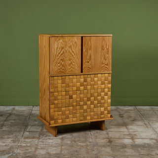 Paul Laszlo "Basket Weave" Highboy Dresser for Brown Saltman