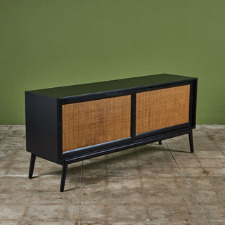 Paul McCobb Style Credenza with Cane Door Fronts