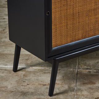 Paul McCobb Style Credenza with Cane Door Fronts