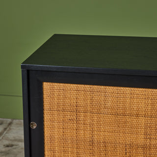 Paul McCobb Style Credenza with Cane Door Fronts