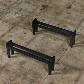 Pair of Cast Iron Andirons for Peerless