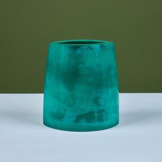 Robert Kuo Green Peking Glass Vase