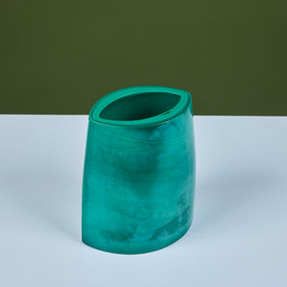 Robert Kuo Green Peking Glass Vase