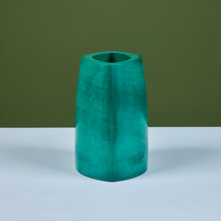 Robert Kuo Green Peking Glass Vase