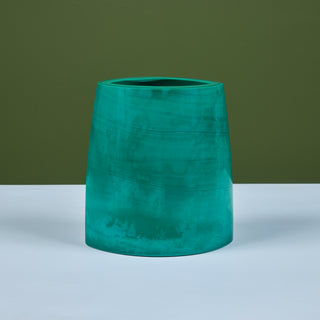 Robert Kuo Green Peking Glass Vase