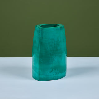 Robert Kuo Green Peking Glass Vase