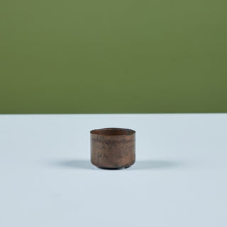 Petite Patinated Brass Cup