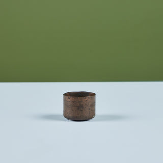 Petite Patinated Brass Cup