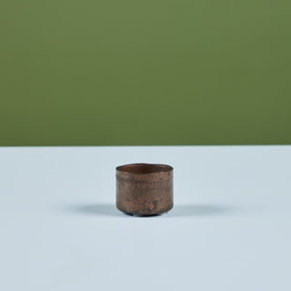 Petite Patinated Brass Cup