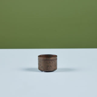 Petite Patinated Brass Cup