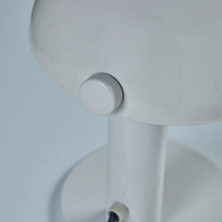 Enameled Mushroom Shade Table Lamp