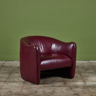 Leather Club Lounge Chair by Metropolitan Furniture Co.