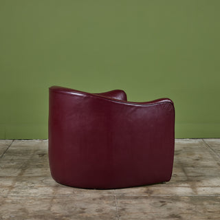 Leather Club Lounge Chair by Metropolitan Furniture Co.