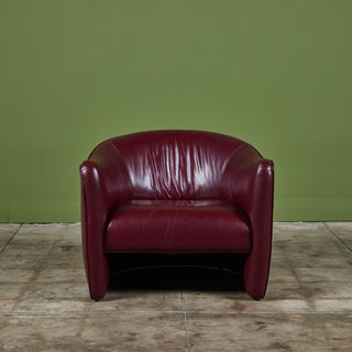 Leather Club Lounge Chair by Metropolitan Furniture Co.