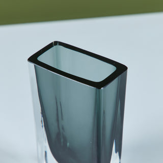 Blue Glass Vase by Nils Landberg for Orrefors