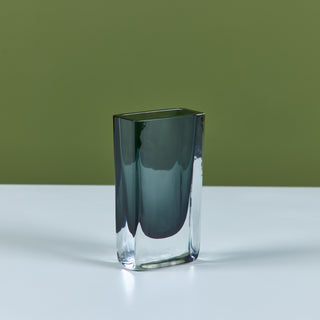 Blue Glass Vase by Nils Landberg for Orrefors