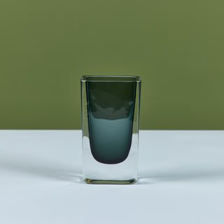 Blue Glass Vase by Nils Landberg for Orrefors