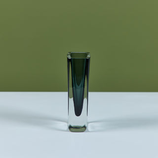 Blue Glass Vase by Nils Landberg for Orrefors