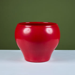 John Follis Hand Thrown Red Glazed Bell Planter for Architectural Pottery