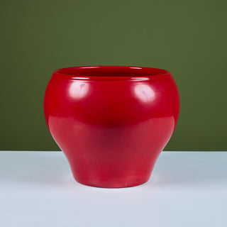 John Follis Hand Thrown Red Glazed Bell Planter for Architectural Pottery