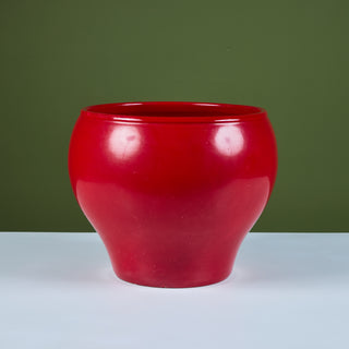 John Follis Hand Thrown Red Glazed Bell Planter for Architectural Pottery