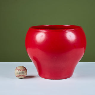 John Follis Hand Thrown Red Glazed Bell Planter for Architectural Pottery