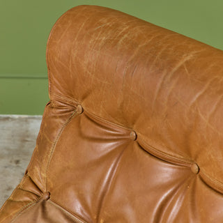 Renato Balestra Leather Lounge Chair for Cinova