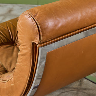 Renato Balestra Leather Lounge Chair for Cinova