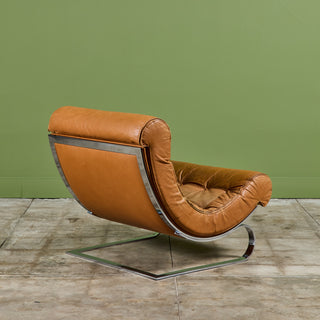 Renato Balestra Leather Lounge Chair for Cinova