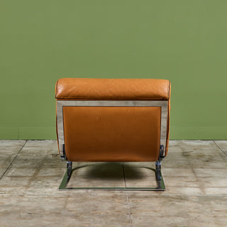 Renato Balestra Leather Lounge Chair for Cinova