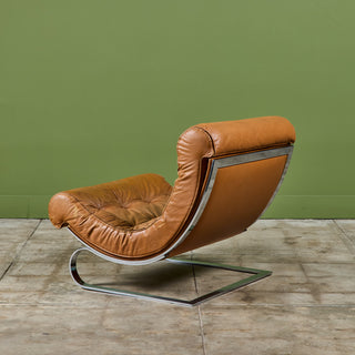 Renato Balestra Leather Lounge Chair for Cinova