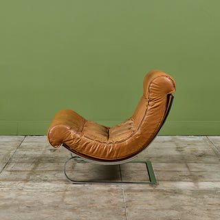 Renato Balestra Leather Lounge Chair for Cinova