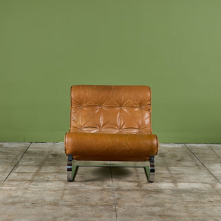 Renato Balestra Leather Lounge Chair for Cinova