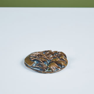 Sculpted Bronze Medallion by Riccardo Cassini