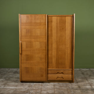 Robert Guillerme and Jacques Chambron Oak Wardrobe