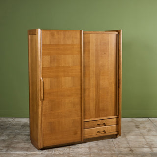 Robert Guillerme and Jacques Chambron Oak Wardrobe