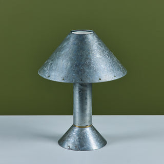 Ron Rezek Galvanized Steel Table Lamp