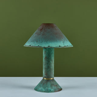 Ron Rezek Verdigris Table Lamp