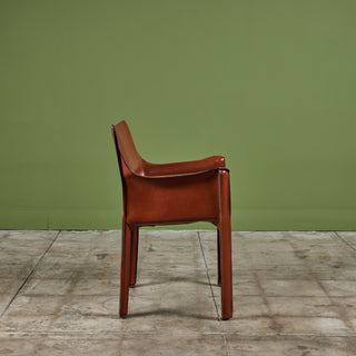 ON HOLD ** Set of Ten Mario Bellini Cab Armchairs for Cassina