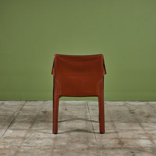 ON HOLD ** Set of Ten Mario Bellini Cab Armchairs for Cassina