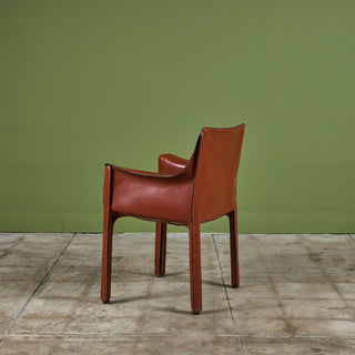 ON HOLD ** Set of Ten Mario Bellini Cab Armchairs for Cassina