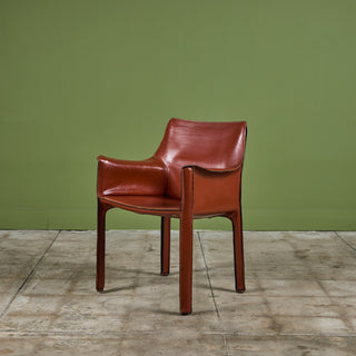 ON HOLD ** Set of Ten Mario Bellini Cab Armchairs for Cassina