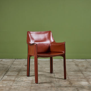 ON HOLD ** Set of Ten Mario Bellini Cab Armchairs for Cassina