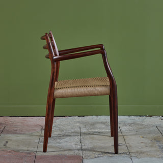 Set of Eight Model 78 Rosewood Dining Chairs by N.O. Møller