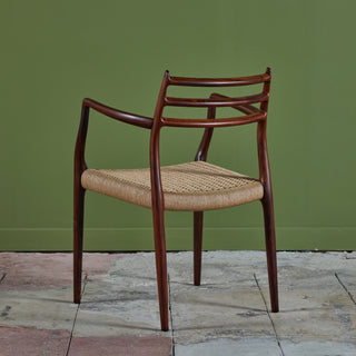 Set of Eight Model 78 Rosewood Dining Chairs by N.O. Møller