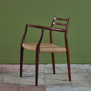 Set of Eight Model 78 Rosewood Dining Chairs by N.O. Møller