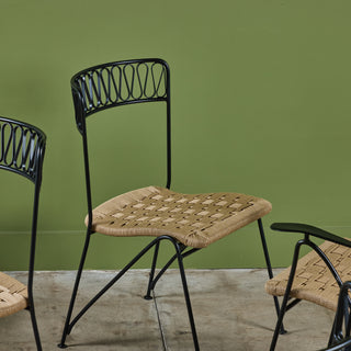 Set of Eight Maurizio Tempestini "Ribbon" Patio Chairs for Salterini