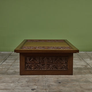 Sherrill Broudy Mahogany Coffee Table for Forms and Surfaces