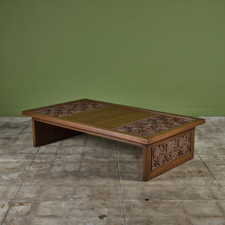 Sherrill Broudy Mahogany Coffee Table for Forms and Surfaces