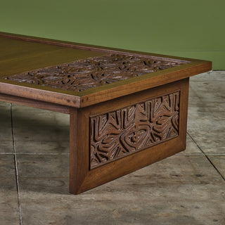 Sherrill Broudy Mahogany Coffee Table for Forms and Surfaces